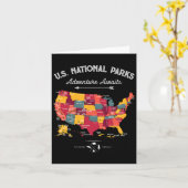 62 National Parks Map geeft ons Park Campin Kaart (Gele Bloem)