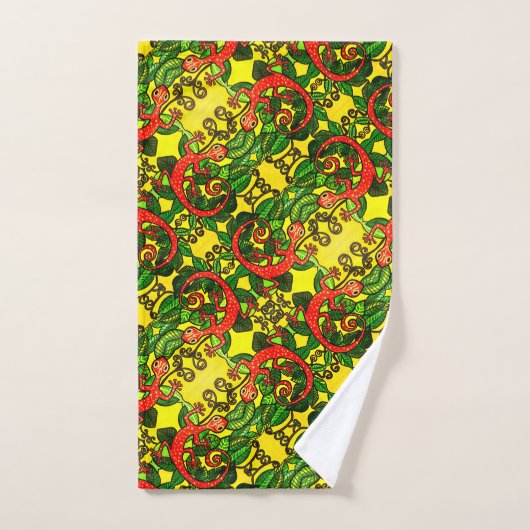 62 Red Gecko Towels SET Bad Handdoek (Handdoek)