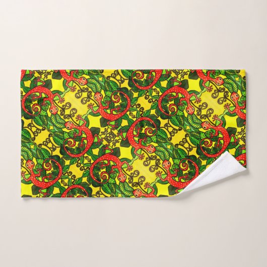62 Red Gecko Towels SET Bad Handdoek (Handdoek)