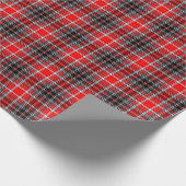 62 Tartan Plays Red, Black & White No. Cadeaupapier (Hoek)