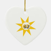 62e bruiloft Jubileum Keramisch Ornament (Achterkant)