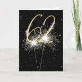 62e huwelijksjaarsparklers kaart (Voorkant)