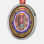 62e Kerstmis medisch brigade Metalen Ornament (Links)