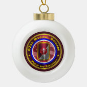 62e medisch brigade keramische bal ornament (Voorkant)