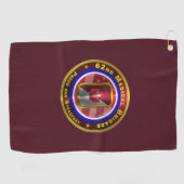 62e medisch brigade "Proud and Steadfast" Golfhanddoek (Horizontaal)