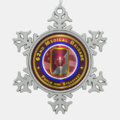 62e medisch brigade tin sneeuwvlok ornament (Voorkant)