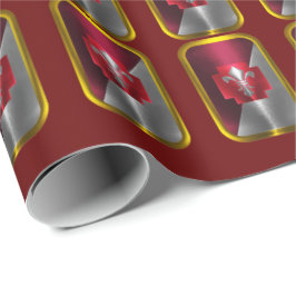 62e medische brigade "Proud and Steadfast"-whrappi Cadeaupapier