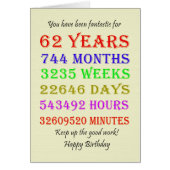 62e mijlpalen van de verjaardag (Voorkant)