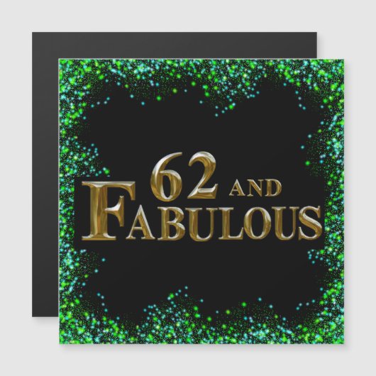 62e verjaardag (Voorkant / Achterkant)