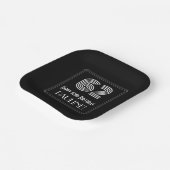 62e verjaardag — Art Deco Geïnspireerde look "62" Papieren Bordje (Gebogen)