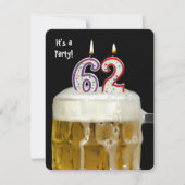 62e verjaardag Bierfeest Kaart (Voorkant)