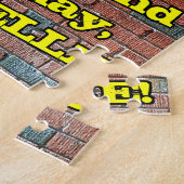 62e verjaardag: Fun Graffiti-geïnspireerde regenbo Legpuzzel (Zijkant)