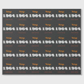 62e verjaardag inpakpapier –  1964 limiet (Vlak)