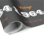 62e verjaardag inpakpapier –  1964 limiet (Rol Hoek)