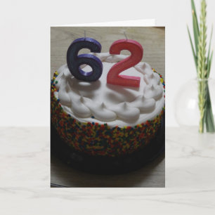 62e verjaardag kaart