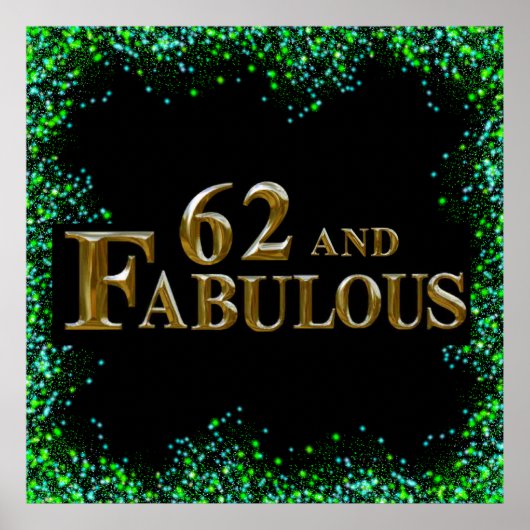 62e verjaardag poster (Voorkant)
