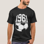 62e Verjaardag Voetbal Legend 1961 Football T-shirt (Voorkant)