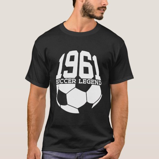 62e Verjaardag Voetbal Legend 1961 Football T-shirt (Voorkant)