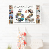 62e verpartij Cijfer 62 Fotocollage Spandoek (Insitu)
