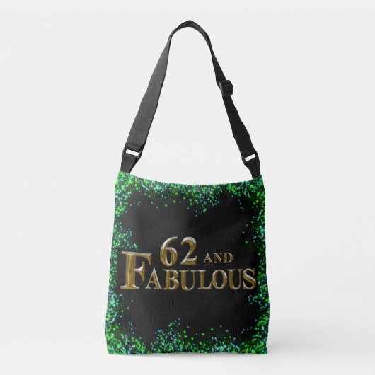 62ste verjaardag crossbody tas (Voorkant)