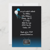 62ste verjaardagsfeestje kaart (Achterkant)