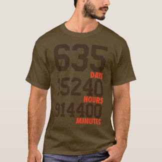 635 dagen bruinOranje T-shirt
