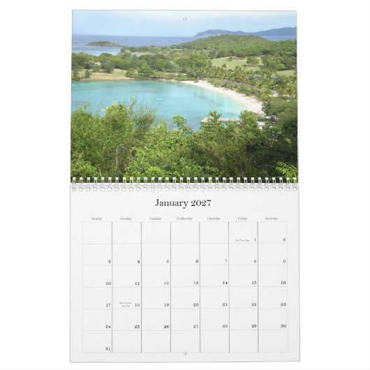 636, Caraïbische stranden kalender 2009 (Jan 2027)