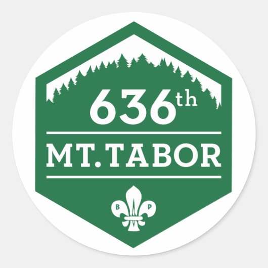 636th Mt. Tabor — Logo Sticker vel van 20 (Voorkant)