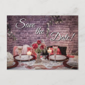 6371-Bruid en bruidegom Trouwtafel Briefkaart (Voorkant)