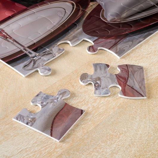 6371-Trouwkoptafel voor bruid en bruidegom puzzel Legpuzzel (Zijkant)