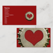 6375_Rood-hart-flesje-pet-topGrafisch RED HEART BO Visitekaartje (Voorkant / Achterkant)