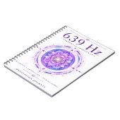 639 Hz Solfeggio Frequentie Notitieboek – Harmony (Linkerzijde)