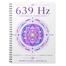 639 Hz Solfeggio Frequentie Notitieboek – Harmony