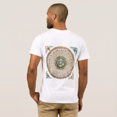 [63.3] Ronde Tibetaanse "OM" Mantra Mandala T-shirt (Achterkant volledig)
