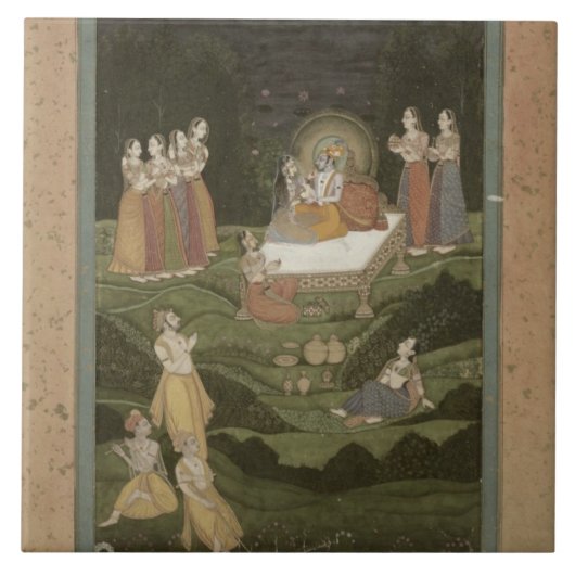63.794 'Tambula-Seva', Krishnagar, West-Bengal, 17 Tegeltje (Voorkant)