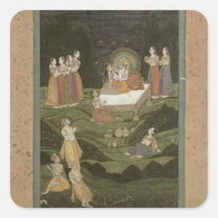 63.794 'Tambula-Seva', Krishnagar, West-Bengal, 17 Vierkante Sticker