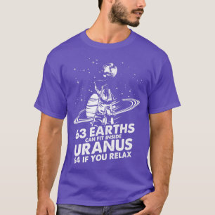 63 Aarde past in Uranus Astronomie T-shirt
