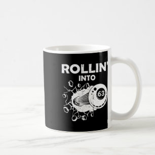 63 biljarten 63e verjaardag vlammende gal koffiemok