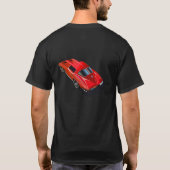 63 Corvette gesplitste vensterrood T-shirt (Achterkant)