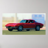 "63 CORVETTE POSTER (Voorkant)