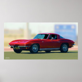 "63 CORVETTE POSTER