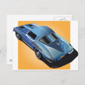 63_Gespleten Window_BlueYellow Box Briefkaart (Voorkant / Achterkant)