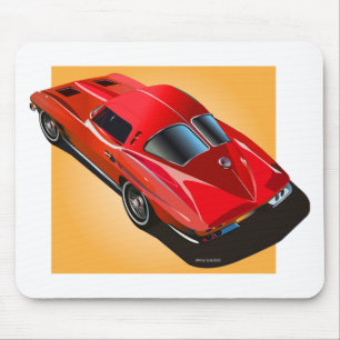 63 Gesplitst venster Redon Yellow Muismat