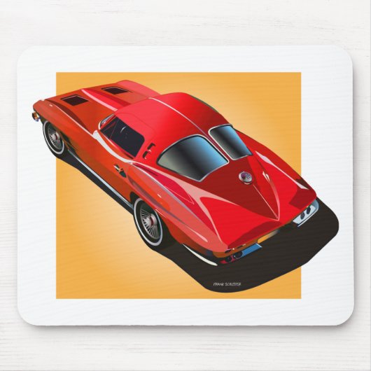 63 Gesplitst venster Redon Yellow Muismat (Voorkant)