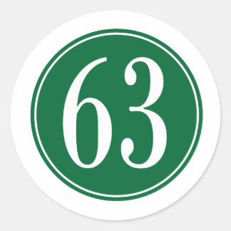 #63 Groene cirkel Ronde Sticker