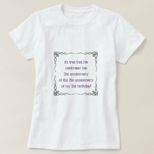 63 jaar en ouder t-shirt