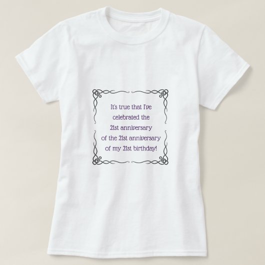 63 jaar en ouder t-shirt (Design voorkant)