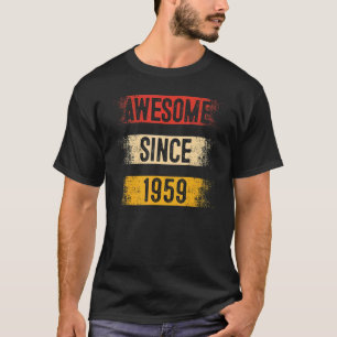 63 jaar Geweldige sinds 1959 63e verjaardag T-shirt