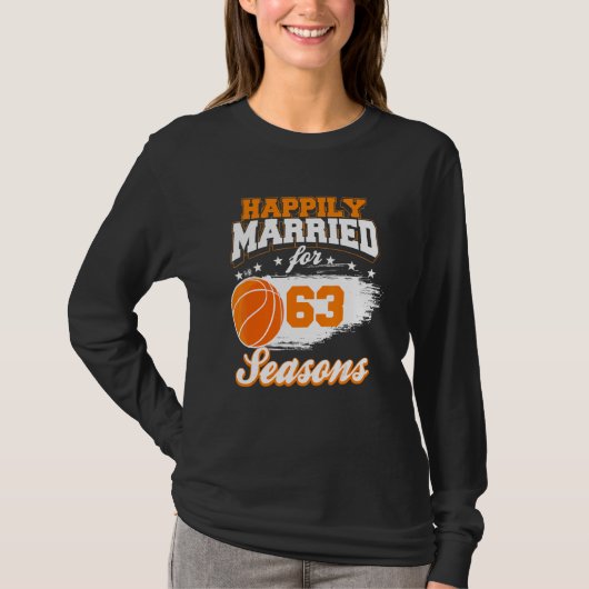 63 jaar Jubileum Basketball Married Co. T-shirt (Voorkant)