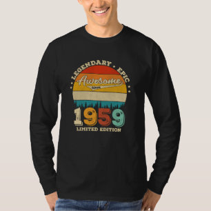 63 jaar oud Geweldige sinds 1959 63e verjaardag va T-shirt